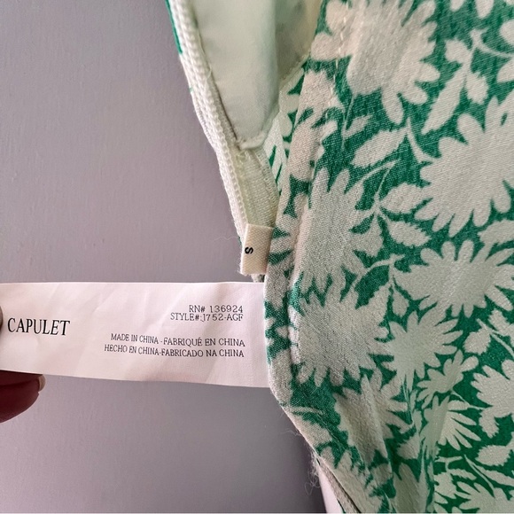 Revolve Capulet Manzanita Floral Apple Green Jumpsuit Size S - Picture 12 of 12